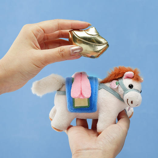 角楼咖啡绒马吉祥绒毛磁吸挂饰 商品图2