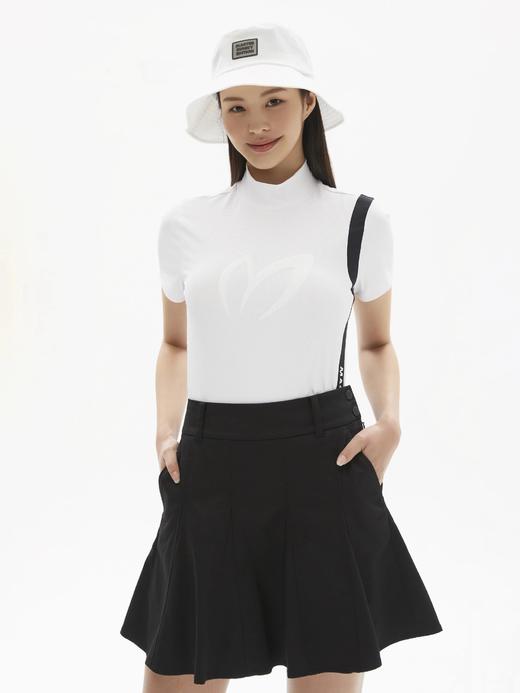 Master Bunny 高尔夫 女士 刺绣logo拼色条纹针织短袖T恤 商品图2