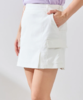 Jun & Rope 高尔夫女士 下摆褶皱双侧口袋速干修身短裙亚麻混纺(有打底裤) 商品缩略图3