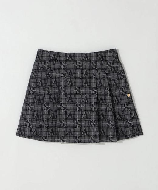 St ANDREWS 女士高尔夫 logo格纹提花百褶短裙 侧拉链半身裙 商品图12