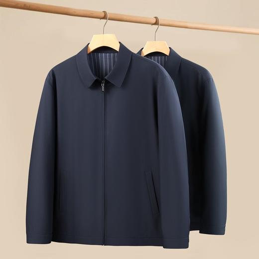【DSF】大依优型大码男装春秋翻领夹克商务休闲经典长袖外套 商品图4