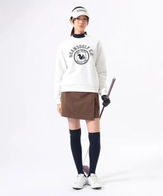 Beams 女士高尔夫 灯芯绒短款运动高腰裙裤 开叉一体 商品图11