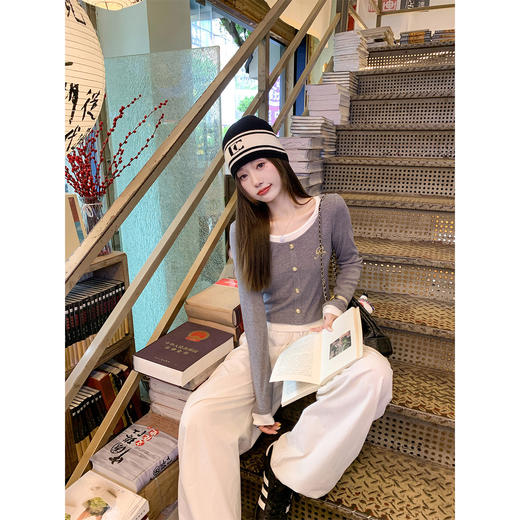 <曾小咸推荐> 2.19 现货秒杀 ！微信超特价！绣花撞色假两件长袖 日常139.99 立减70 秒杀69.99！！ 商品图3