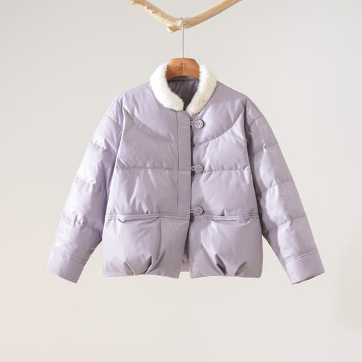 西子/素娥芬兰水貂85白鹅绒绵羊皮皮羽绒服/YRYF0587 商品图0
