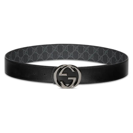 GUCCI 古驰 男士互扣式双G搭扣双面腰带 黑色 849862 FAFGJ 1000 商品图3