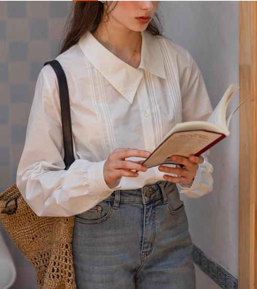 2件立减20元！】2026春季松弛感新款衬衫 AVANN 棉&缎面&雪纺长袖衬衫衬衣 商品图7