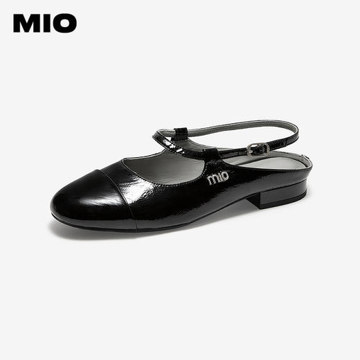 【上新】MIO米奥小香风女鞋2026夏季新款圆头低跟搭扣时装凉鞋拼色小单鞋M262219092 商品图1