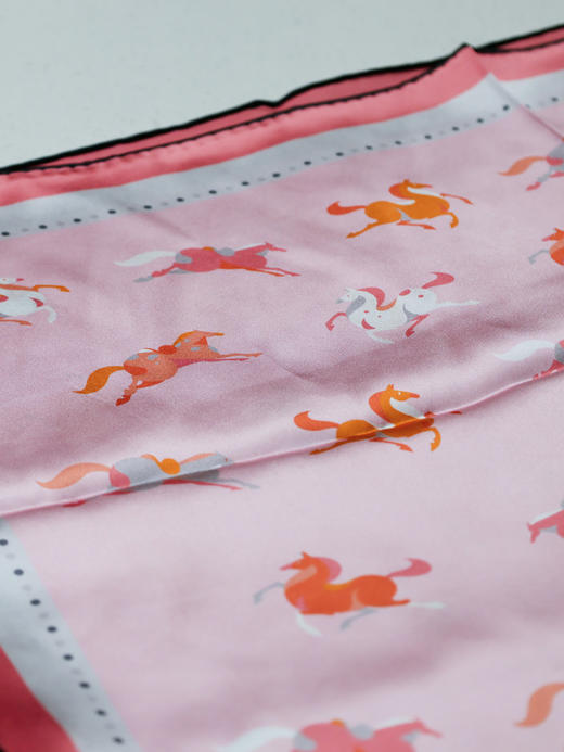 绯途骏运马年双面真丝丝巾 商品图4