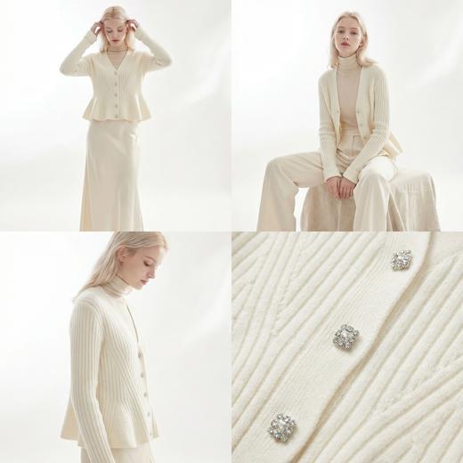 【咕咕同款】PALUOPO/PLV领女开衫ET23997R/约重350g帕罗 商品图1