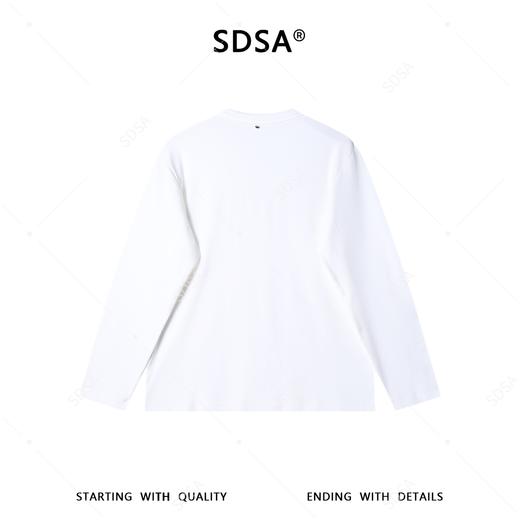 SDSA男装2026新款高贵轻奢时尚简约半拉链圆领长袖T恤舒适百搭 商品图5