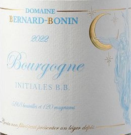 Domaine Bernard-Bonin Bourgogne Blanc Initiales B.B.月亮女神首字母白葡萄酒2022 商品图0