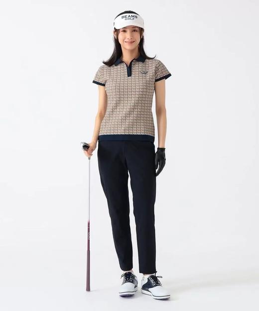 BEAMS 高尔夫 女士 紫标侧缝线条 弹力运动修身长裤 商品图3