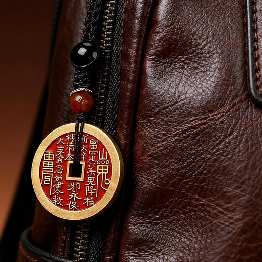 《提福》茅山吉祥福礼：道长手书春联+茅山福字门贴+山鬼花钱+吉祥纹饰手机贴+钱母+礼盒 商品图2