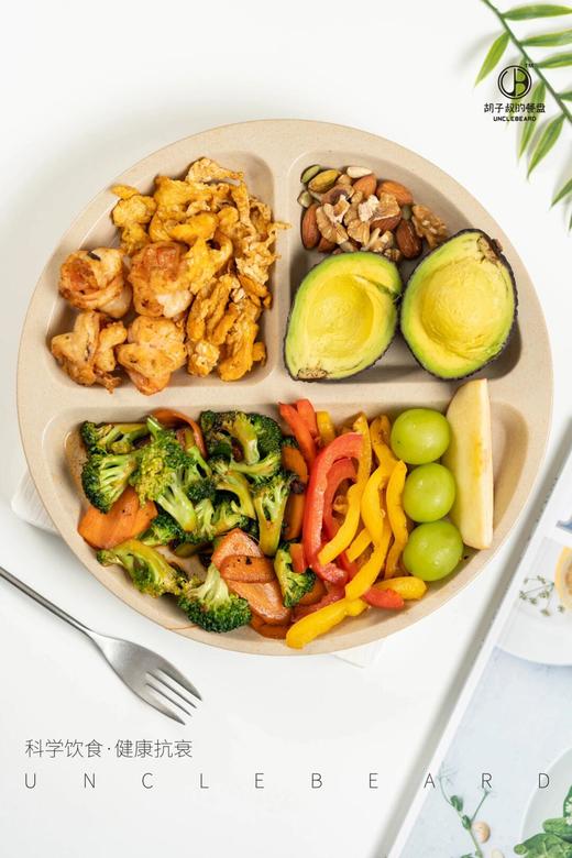 胡子叔的餐盘（地中海饮食/生酮饮食）| 管理身材、健康K衰的简单工具，两种餐盘，满足不同需求，稻谷壳材质，安心环保，⭐️顺丰快递 商品图5