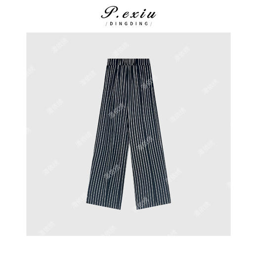 04-3潘依绣丁丁宠粉亚麻人丝松弛感高级阔腿休闲长裤 W-62249 商品图1