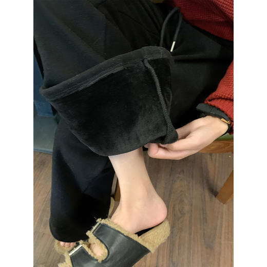 <曾小咸推荐> 2.18 现货秒杀 ！微信超特价！抽绳微喇加绒休闲裤 日常179.99 立减110 秒杀69.99！！ 商品图4