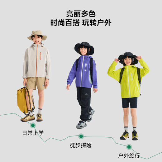 【小云壳】伯希和户外单层冲锋衣儿童款2026年新款轻量防水登山服 商品图4