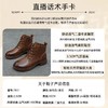 英伦复古真皮马丁靴女百搭粗跟厚底骑士靴保暖透气防滑显瘦短靴子 商品缩略图2