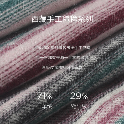 西藏手工氆氇羊绒斗篷  SJF98W715N 商品图2