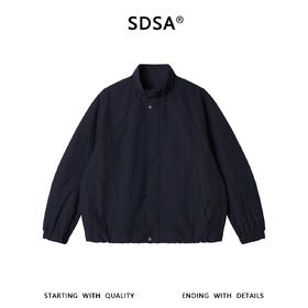 SDSA男装2026新款高贵轻奢韩系简约纯色拼接立领夹克外套百搭时尚