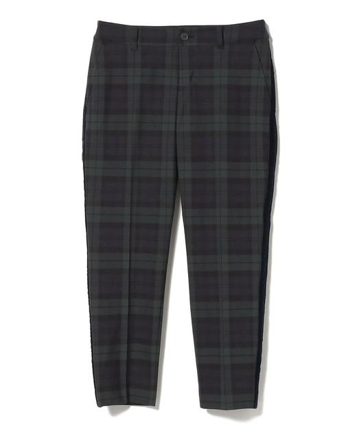 BEAMS高尔夫女士侧条纹格纹长裤 商品图4