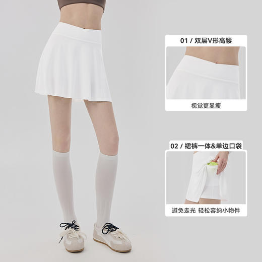 YOGACODE【火树银花系列】凉感运动短裙女假两件防走光瑜伽短裙DWD116037 商品图1