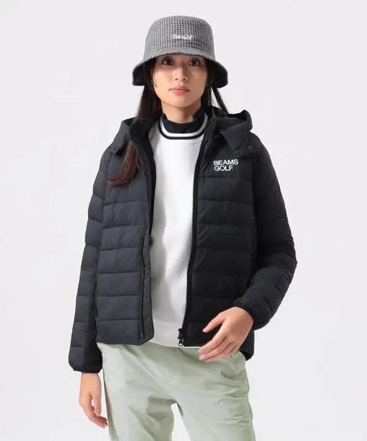 BEAMS GOLF 女款 秋冬季中棉防水夹克外套可拆卸连帽肩袖下弹力拼接 商品图10