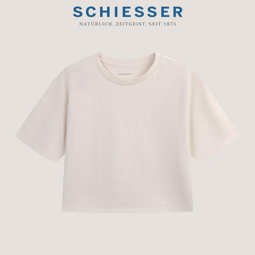 【mix relax系列】SCHIESSER德国舒雅女短袖短款上衣100%棉 230g/m2  30/26992M 商品图8