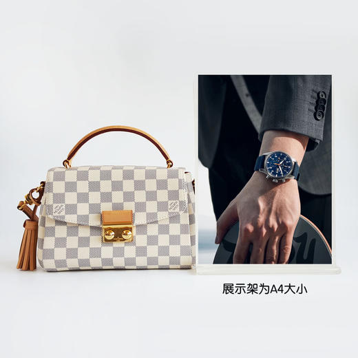 【98新】LV路易威登N41581白棋盘格Croisette流苏邮差包手提单肩包女士290126TJ04 商品图8