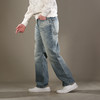 DRONKOO 2026 正常腰五袋款复古洗水中厚牛仔长裤 商品缩略图2