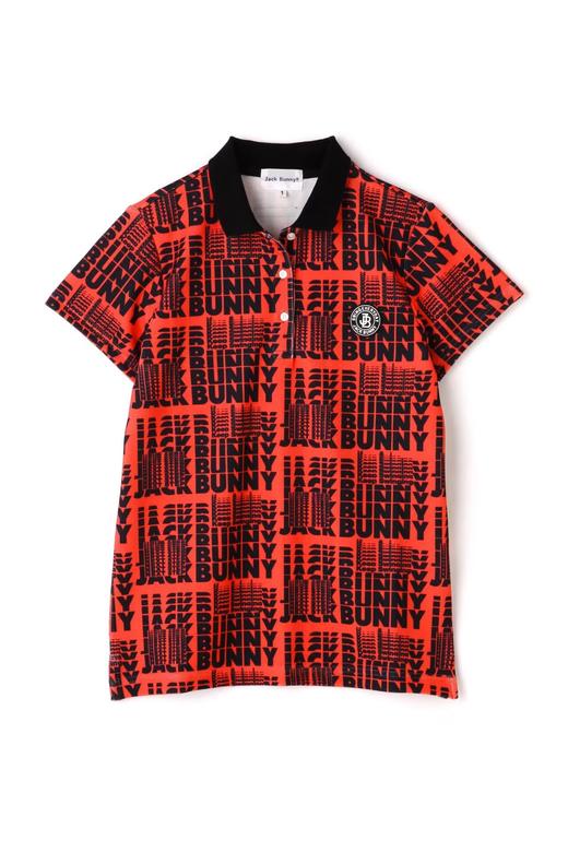 Jack Bunny 情侣款 女士高尔夫 秋季新款 字母印花polo衫短袖 弹力透气 商品图6