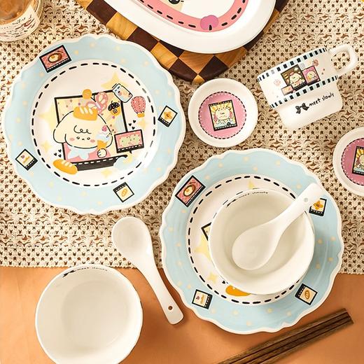 【烘焙小羊系列餐具】可爱陶瓷餐具礼盒装卡通家用单人碗盘套装节日送礼 商品图4