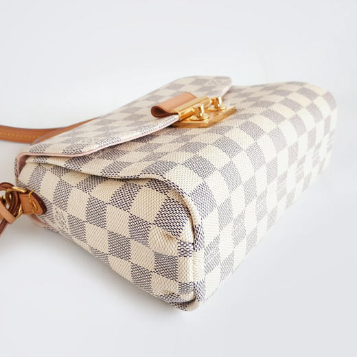 【98新】LV路易威登N41581白棋盘格Croisette流苏邮差包手提单肩包女士290126TJ04 商品图7