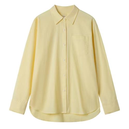 佐丹奴女装26年新款全棉牛津纺宽松衬衫05346010 商品图1