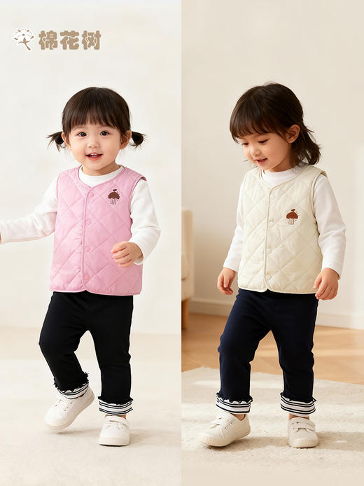 ⁵19.9元/件断色清仓【铺棉马甲】TWSLBD4001男童女童 ，YY05-QTT-AYD 商品图1