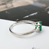 【天然正品】AU750精品白金镶天然0.75克拉木佐绿祖母绿（仁慈、友善）戒指14号（戒圈可改）260126NJM57 商品缩略图8