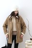 小禾超火洋气巴恩风羊羔毛领全棉斜纹派克棉服 商品缩略图4