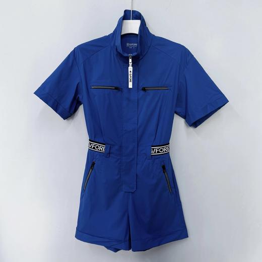 G/FORE 高尔夫女款 春夏款 弹力修身翻领拉链工装短袖连体裤 运动休闲 商品图0