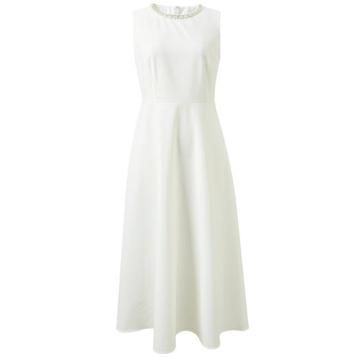 三彩2026春季新款圆领无袖收腰连衣裙A字裙大摆长裙背心裙简约M 商品图4