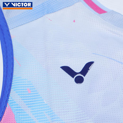 VICTOR威克多羽毛球服李梓嘉专属大赛服短袖T恤速干运动服T-60005 商品图3