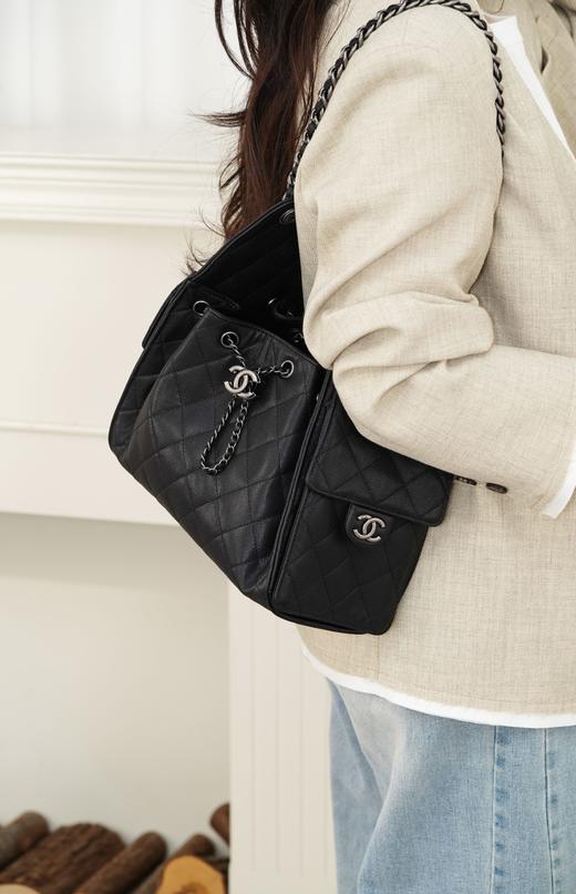 香奈儿 26c新款 25bag 黑色古银鱼子酱 小号（LZ） 商品图5