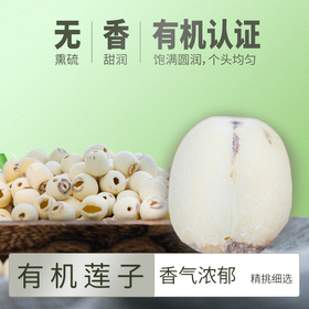 【今年新莲子】有机莲子| 有机种植，香气浓郁，特别适合煲汤，莲子桂圆滋补组合。顺丰/京东快递