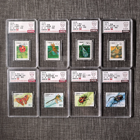 【中国邮政】中国昆虫邮票两组八枚小盒珍藏套装 （信泰评级）