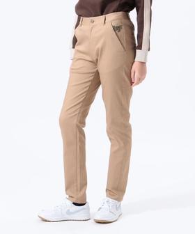 BEAMS 高尔夫女士 ORANGE LABEL/US系列弹力裤修身直筒长裤斜纹布