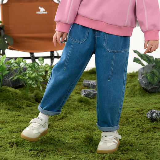 棉花堂春款户外潮趣风格线牛仔童装裤- FD61108 商品图7