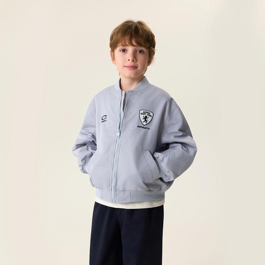 【无氟防泼水】马克珍妮复古机车男童棒球服外套2026年春装新款560036 商品图2
