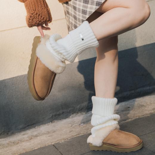 起程厚底包头羊毛拖|羊毛皮一体+包头拖，厚实保暖一脚蹬 商品图8