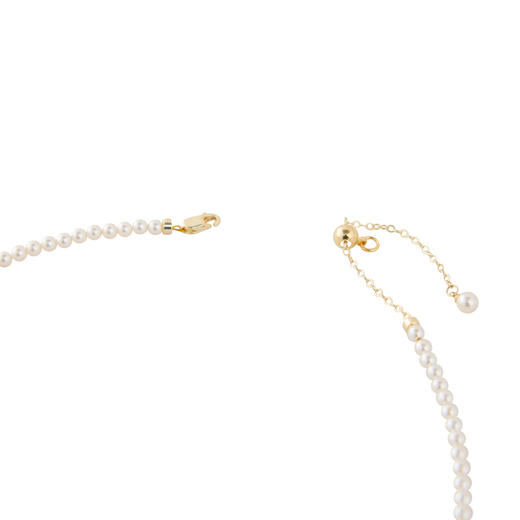 三彩2026新款法式贝壳爱心吊坠项链珍珠串珠碎金链条锁骨链甜美女 商品图4