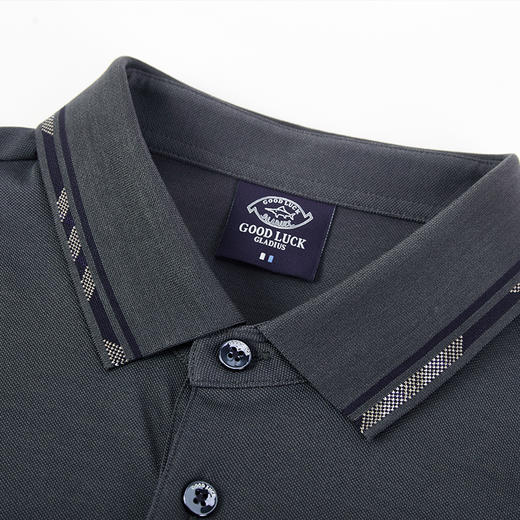 【桑蚕丝】德鲨男士短袖POLO衫2026夏新款休闲男装翻领T恤 商品图2