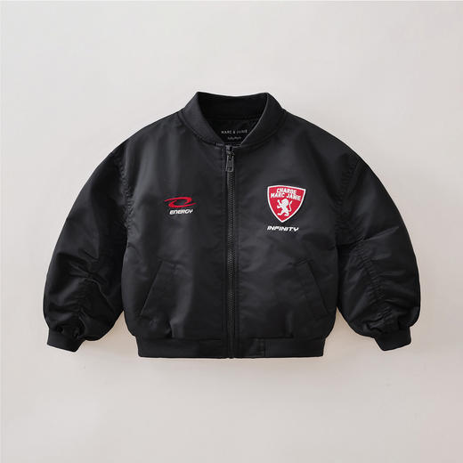 【无氟防泼水】马克珍妮复古机车男童棒球服外套2026年春装新款560036 商品图4